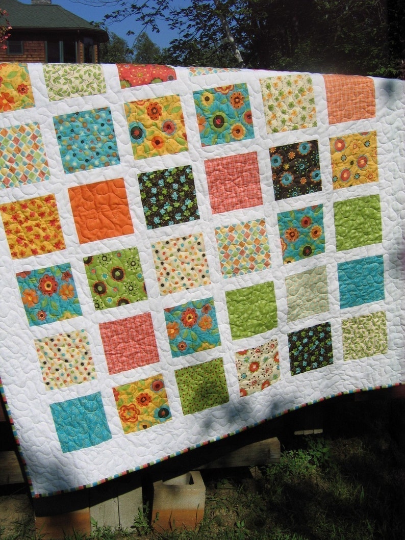 PDF QUILT PATTERN....Simple, Quick and Easy, French Window Panes image 4