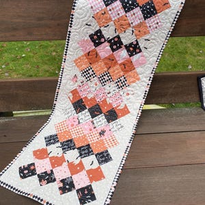 PDF Patchwork Table Runner, 2 projects, uses charm squares, Ducks in a Row. image 3