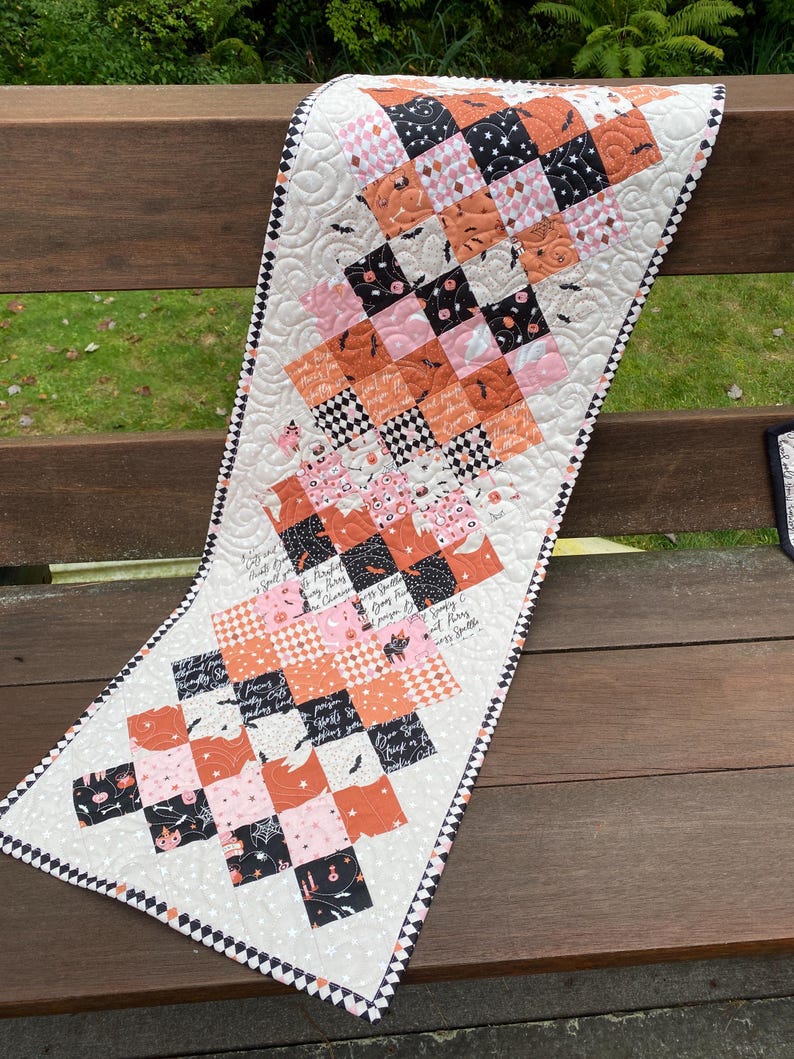 PDF Patchwork Table Runner, 2 projects, uses charm squares, Ducks in a Row. image 3