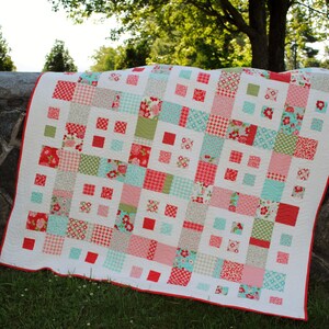 Baby Quilt Pattern.....Lap Quilt or coverlet pattern...Layer Cake and Fat Quarter friendly, .., City Blocks image 2