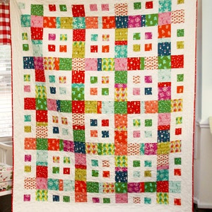 Baby Quilt Pattern.....Lap Quilt or coverlet pattern...Layer Cake and Fat Quarter friendly, .., City Blocks image 1