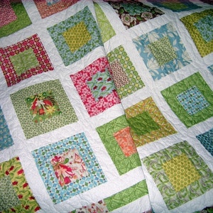 PDF Quilt Pattern, Lap or Baby size....Quick and Easy, Layer Cake or Fat Quarters, San Francisco Window Boxes image 6