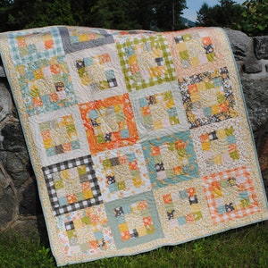 PDF Quilt Pattern.... Easy... one jelly roll ...Market Square image 2
