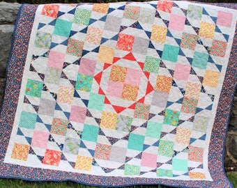 PDF Quilt PATTERN ....Layer Cake or Fat Quarter Friendly Nellie's Hope Chest