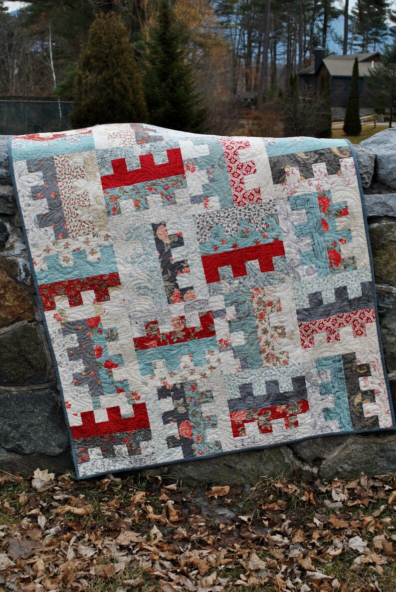PDF QUILT PATTERN.one Jelly Roll or Fat Quarters Easy and Etsy