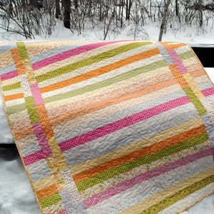 QUILT PATTERN.... Quick and Easy...one Jelly Roll, Between the Lines image 5