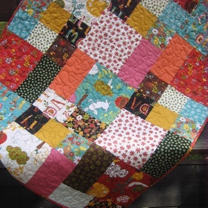 PDF Quilt Pattern.....Easy and Quick...two sizes, Flowers in the Garden image 3