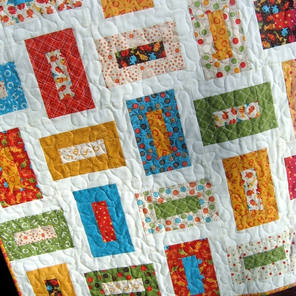 Cozy Nights QUILT PATTERN five sizes baby to king ...Layer Cake or Charm Packs