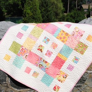 Baby Quilt Pattern.....Lap Quilt or coverlet pattern...Layer Cake and Fat Quarter friendly, .., City Blocks image 3