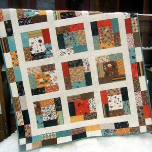 PDF Quilt Pattern....Baby or Lap Size, Quick and Easy Charm Squares or Fat Quarters, A Sunday Charmer image 3