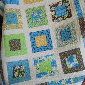 PDF Quilt Pattern, Lap or Baby size....Quick and Easy, Layer Cake or Fat Quarters, San Francisco Window Boxes image 3