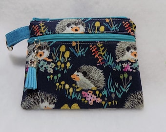 Fabric Double Zipper Pouch Pattern, Coin and Cash Purse Pattern