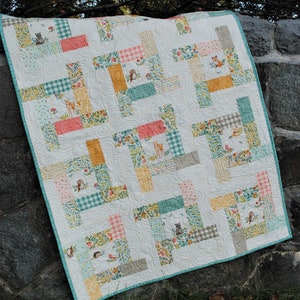 PDF quilt PATTERN baby to king.... Charm Squares, Layer Cake, Jelly Roll or Fat Quarters ...Tea Party