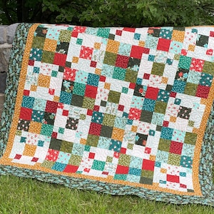 QUILT PATTERN.... Quick and Easy... Layer Cake or Charm Packs, Rocky Road