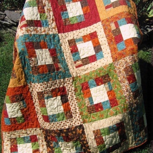 PDF Quilt Pattern.... Easy... one jelly roll ...Market Square image 3