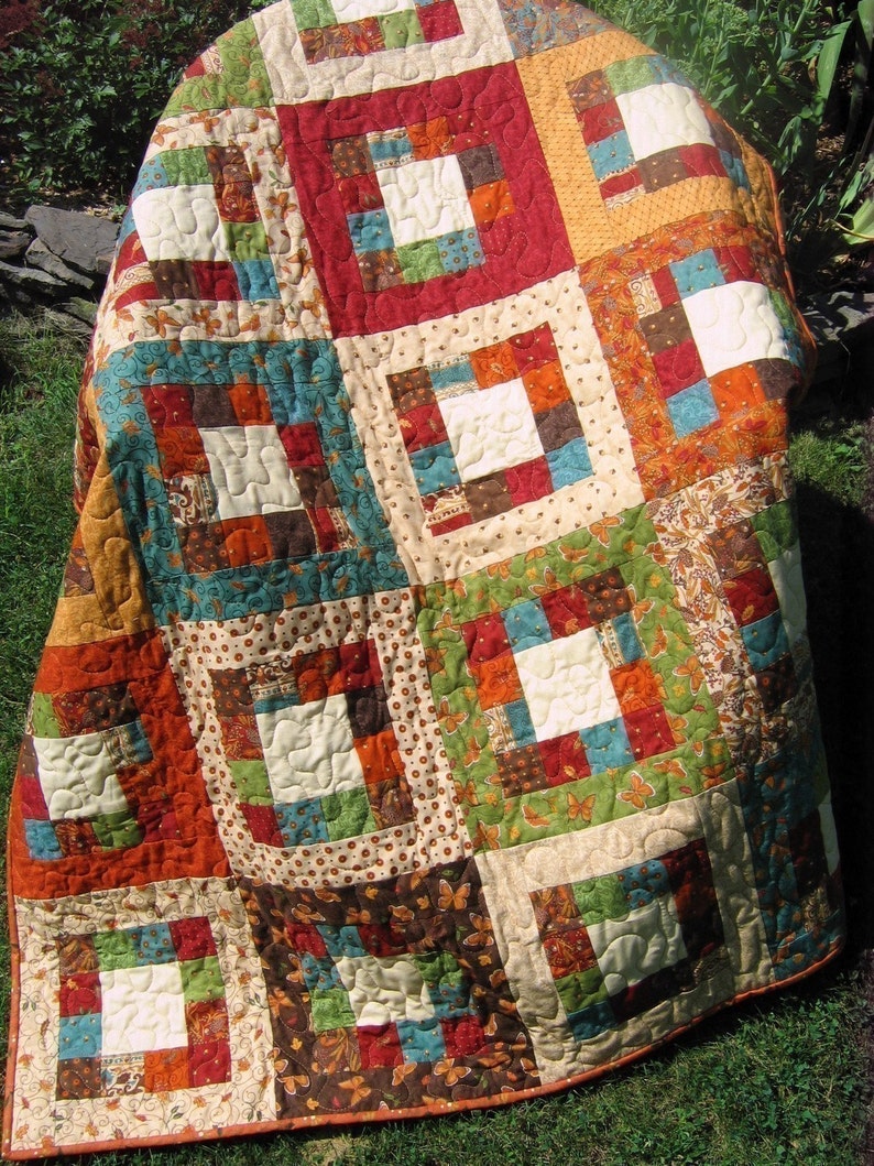 PDF Quilt Pattern.... Easy... one jelly roll ...Market Square image 3