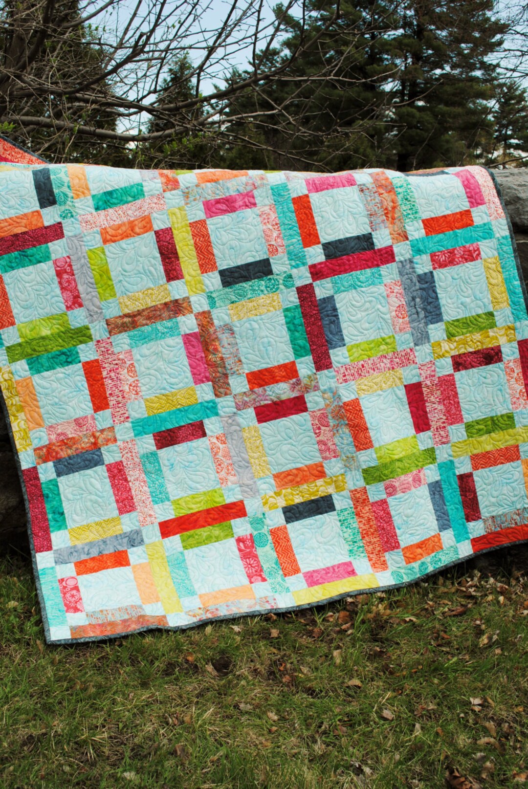 PDF Quilt PATTERN.one Jelly Roll, Easy and Quick, Grandma Mary's