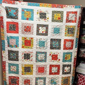 PDF Quilt Pattern, Lap or Baby size....Quick and Easy, Layer Cake or Fat Quarters, San Francisco Window Boxes image 8