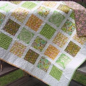 PDF QUILT PATTERN....Simple, Quick and Easy, French Window Panes image 1