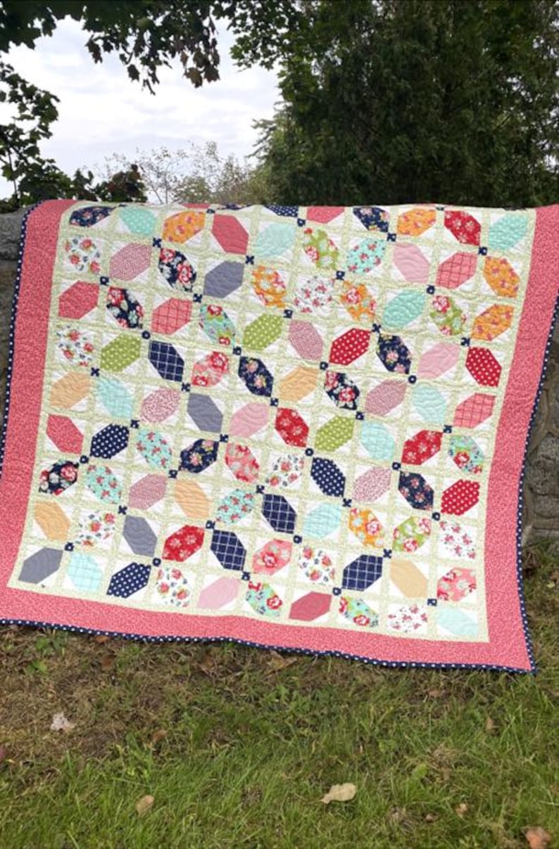 PDF Quilt Pattern Using Layer Cake or Charm Squares, Baby and Lap Size ...