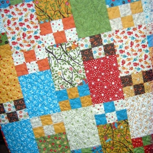 PDF QUILT PATTERN.... Easy and Quick beginner pattern...5 sizes...Life is Like a Box of Chocolates