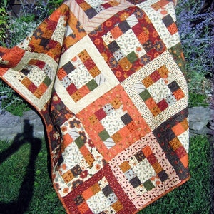 PDF Quilt Pattern.... Easy... one jelly roll ...Market Square image 6