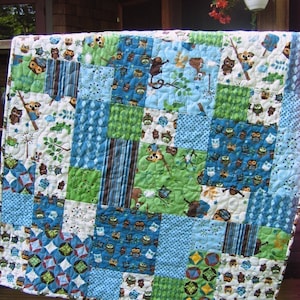 PDF Quilt Pattern.....Easy and Quick...two sizes, Flowers in the Garden image 2