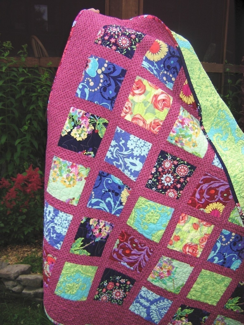 PDF QUILT PATTERN....Simple, Quick and Easy, French Window Panes image 3