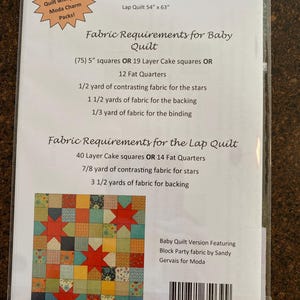 PDF Baby Quilt and Lap Quilt Pattern, ....quick and Easy, Charm Squares ...