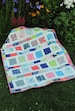 PDF Baby QUILT PATTERN....Quick and Easy...2 Charm Square Packs or Fat Quarters, Flowers in the Sunshine 