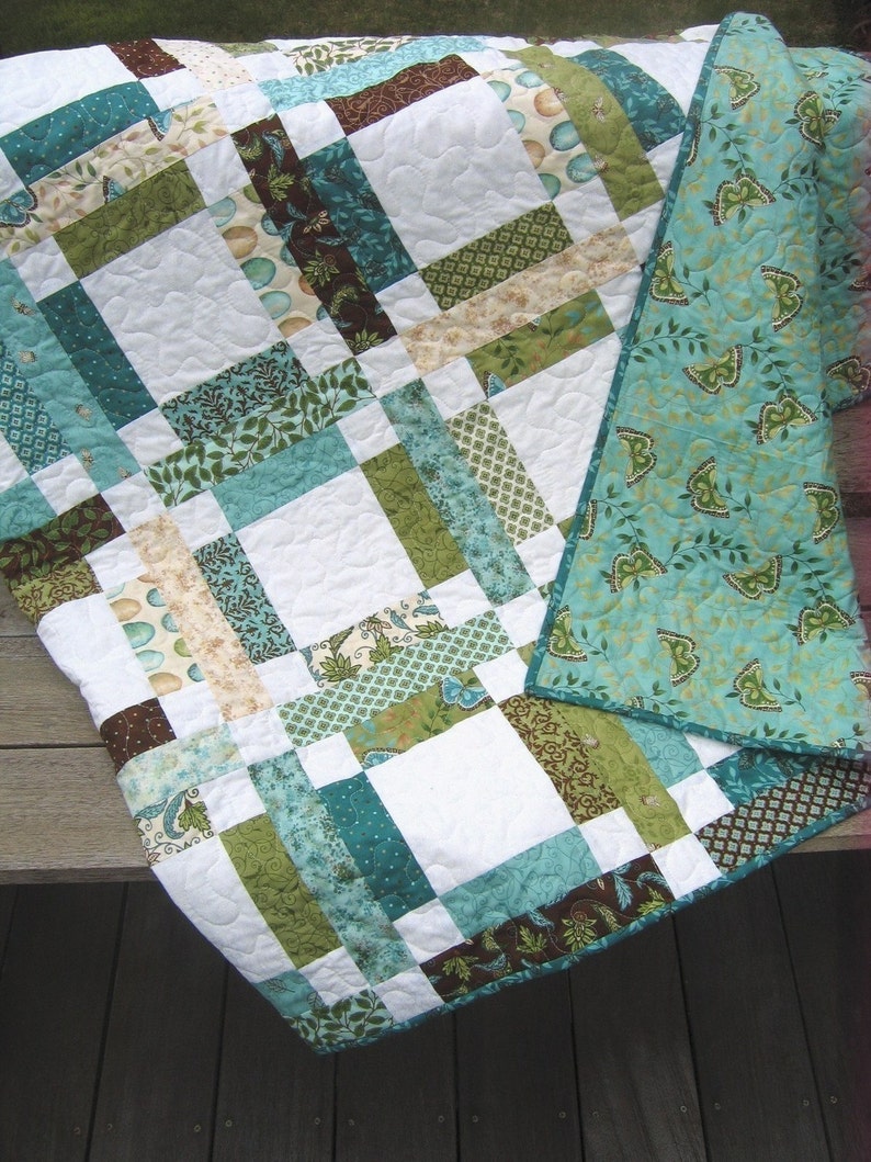 PDF Quilt PATTERN ....One Jelly Roll, Easy and Quick, Grandma Mary's Five Patch image 3