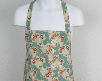 Childs Pretty Clouds and Flowers Apron