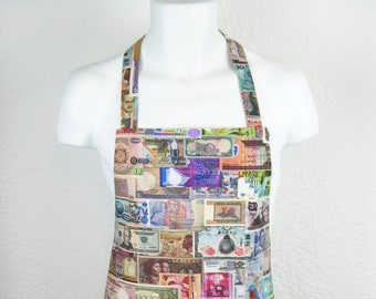 Full Apron With Pictures of Money