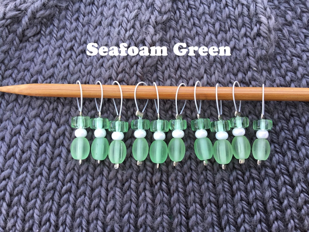 Glass Beaded Stitch Marker Sets/knitting/crochet/progress Etsy