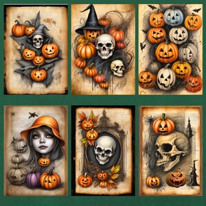 Spooky Halloween Junk Journal With Printable Ephemera Creepy and Fun ...