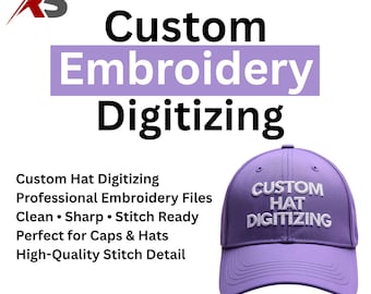 Custom Embroidery Digitizing Service | 3D Puff, Applique, Cap Logo Digitizing, Personalized Dad Hats & Custom Baseball Caps Digitizing