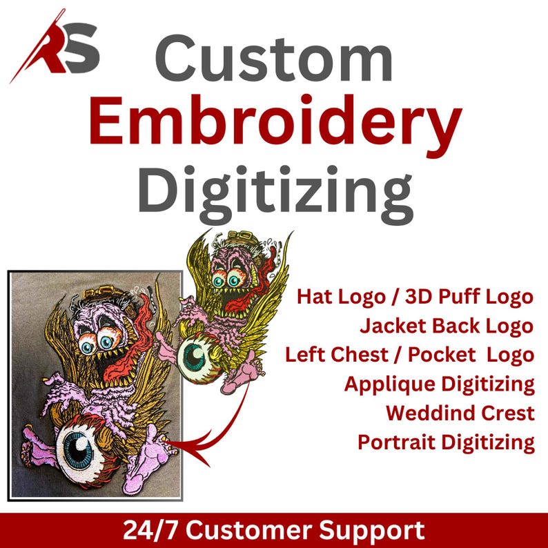 Custom Embroidery Digitizing, Logo Digitizing, Embroidery Digitizing ...