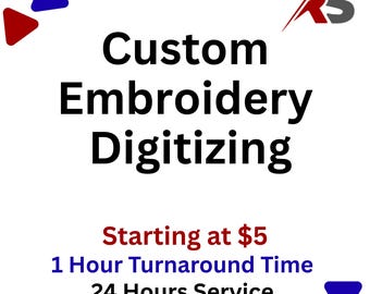 Custom Embroidery Digitizing, Logo Digitizing, Embroidery Digitizing Service, Image Digitizing Embroidery, Custom Digitize, Best Digitizing