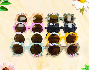 Mädchen Namen Sonnenbrillen des Mädchens personalisiert | Kleinkind Geschenk | Kinder Geschenk | Baby Geschenk | Baby Mädchen personalisierte Geburtstagsgeschenk Sonnenbrille