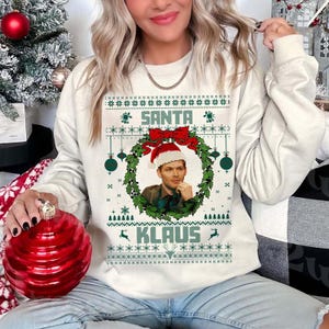 Santa Klaus Chirstmas Sweatshirt, Klaus Mikaelson T-shirt For Women ,Vintage Movie Hoodie, Perfect Christmas Gift