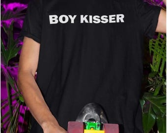 Boy Kisser T-Shirt, Streetwear Grunge Graphic Tee