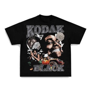 ★KODAK★ Yoyo Man Graphic Short Sleeve T-Shirt BLACK Kodak Black Shirt - Graphic Tee - Etsy