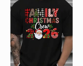 Family Christmas Crew 2026 Shirt, Funny Christmas Family Hoodie, Holiday Crew Sweatshirt, Sarcastic Family Tee, Gift for Family