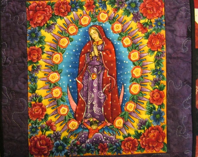 Our Lady of Guadalupe Quilt // Wall Quilt // Mexican Saint Etsy