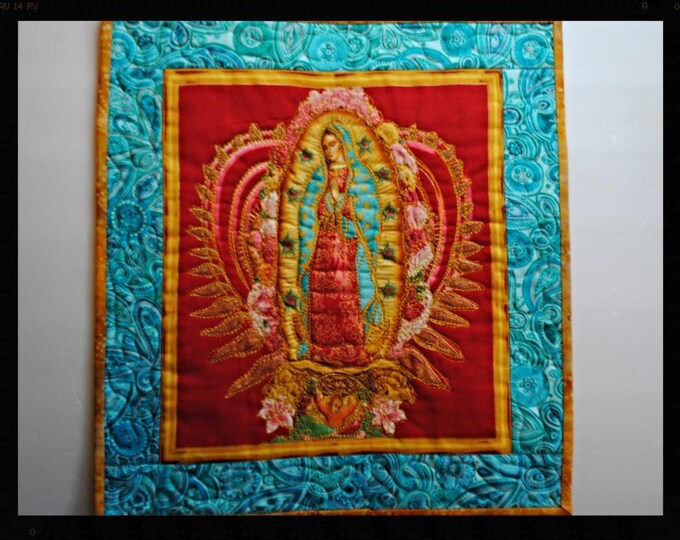 Our Lady of Guadalupe Quilt // Wall Quilt // Mexican Saint Etsy