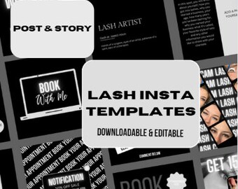 Insta post and story editable download package