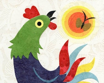 Happy Day Rooster Print