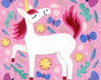 Unicorn Pink Print