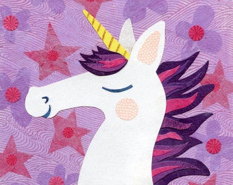 Unicorn Purple Print