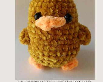 Duck Crochet Pattern PDF, Amigurumi Duck Pattern, Animal Crochet Pattern, Digital Duck Plushie Pattern, DIY Crochet Toy
